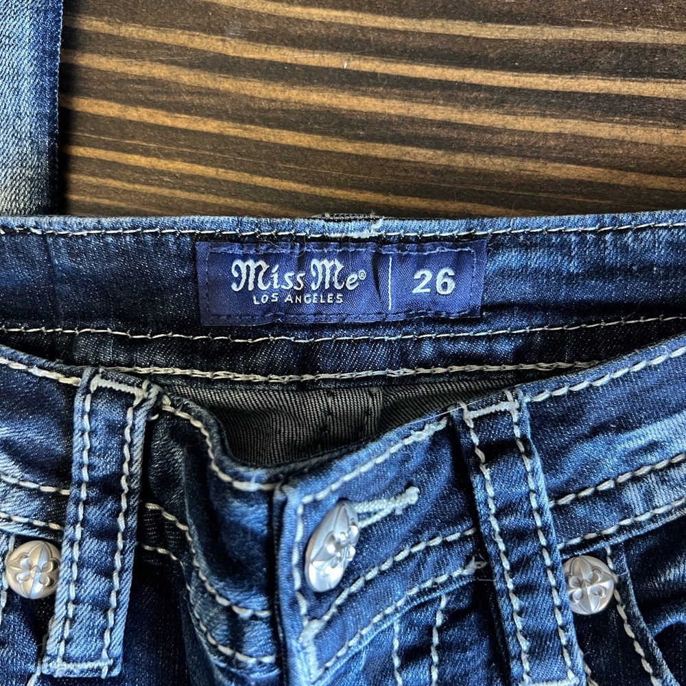 Miss Me Dark Blue Boot Cut Jeans - Picture 2 of 5